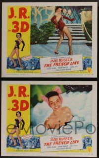 4k222 FRENCH LINE 8 3D LCs '54 Howard Hughes, sexy Jane Russell in France, Gilbert Roland!