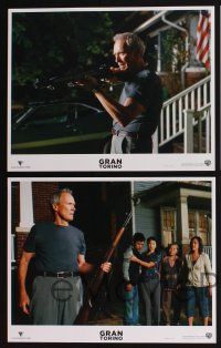 4k023 GRAN TORINO 10 LCs '09 great images of angry Clint Eastwood, Bee Vang!