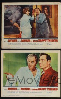 4k706 HAPPY THIEVES 4 LCs '62 Rita Hayworth & Rex Harrison, Joseph Wiseman!