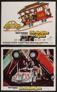 4k050 HERBIE RIDES AGAIN 9 LCs '74 Disney, Volkswagen Beetle, trying to catch the Love Bug!