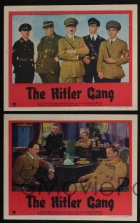 4k251 HITLER GANG 8 LCs '44 World War II propaganda, Bobby Watson as Adolf Hitler, cool images!
