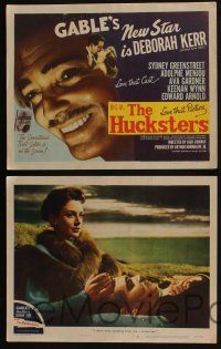 4k259 HUCKSTERS 8 LCs '47 cool images of Clark Gable & Deborah Kerr, with title card!