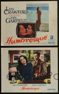 4k261 HUMORESQUE 8 LCs '46 Joan Crawford is a woman with a heart she can't control, John Garfield!