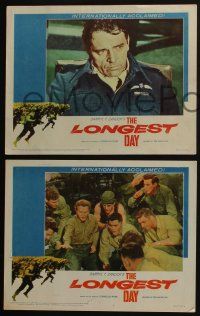 4k843 LONGEST DAY 3 LCs '62 Burton, cool images from in Zanuck's World War II D-Day movie!