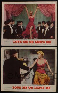 4k733 LOVE ME OR LEAVE ME 4 LCs '55 sexy Doris Day as famed Ruth Etting, James Cagney, Mitchell!