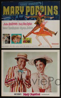 4k328 MARY POPPINS 8 LCs '64 Disney musical classic, Dick Van Dyke, Julie Andrews!