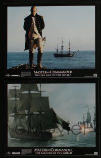 4k033 MASTER & COMMANDER 10 LCs '03 Russell Crowe, Paul Bettany, Peter Weir, Far Side of the World!