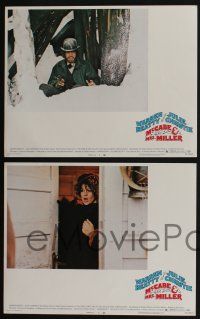 4k331 McCABE & MRS. MILLER 8 LCs '71 Warren Beatty, Julie Christie, directed by Robert Altman!