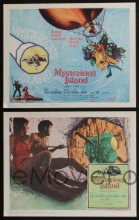 4k343 MYSTERIOUS ISLAND 8 LCs '61 Ray Harryhausen, w/ cool giant monster special effects scenes!