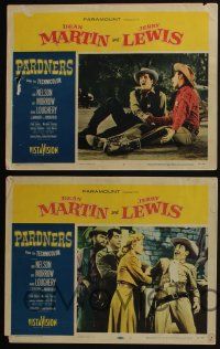 4k633 PARDNERS 5 LCs '56 images of cowboys, wacky Jerry Lewis & Dean Martin w/ sexy Lori Nelson!