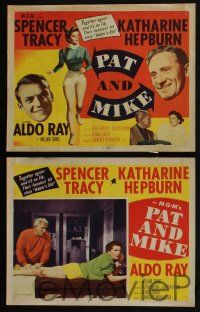 4k372 PAT & MIKE 8 LCs '52 Katharine Hepburn & Spencer Tracy, directed by George Cukor!