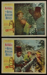 4k405 ROYAL AFRICAN RIFLES 8 LCs '53 Louis Hayward, savage adventure across The Dark Continent!