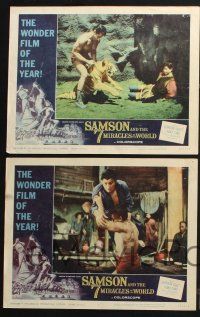 4k411 SAMSON & THE 7 MIRACLES OF THE WORLD 8 LCs '62 Maciste Alla Corte Del Gran Khan, Gordon Scott