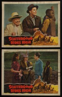 4k634 SCATTERGOOD RIDES HIGH 5 LCs '42 Guy Kibbee as Scattergood Baines, horse racing border art!