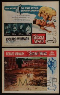 4k419 SECRET WAYS 8 LCs '61 Richard Widmark, Alistair MacLean, filmed in danger zones of Europe!