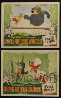 4k594 SONG OF THE SOUTH 6 LCs '46 Walt Disney, Uncle Remus, Br'er Rabbit & Br'er Bear, Driscoll!