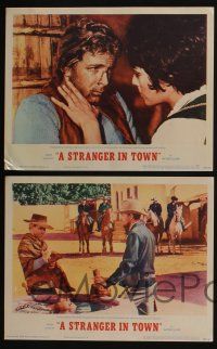 4k451 STRANGER IN TOWN 8 LCs '68 Luigi Vanzi spaghetti western, Tony Anthony, Frank Wolff!