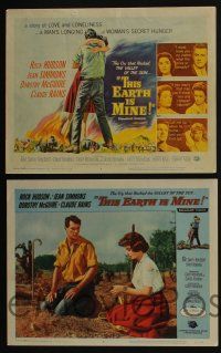 4k464 THIS EARTH IS MINE 8 LCs '59 Rock Hudson, Jean Simmons, Dorothy McGuire, Claude Rains!
