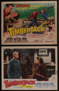 4k468 TIMBERJACK 8 LCs '55 Sterling Hayden, Vera Ralston, untamed, wild & primitive!