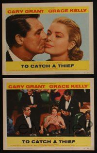 4k002 TO CATCH A THIEF 8 LCs '55 beautiful Grace Kelly & Cary Grant, directed by Alfred Hitchcock!