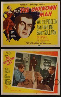 4k479 UNKNOWN MAN 8 LCs '51 Walter Pigeon, Ann Harding, who are the sinister powers?