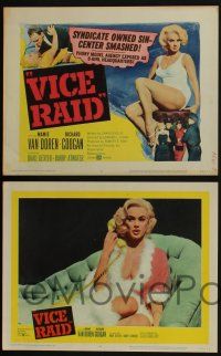 4k483 VICE RAID 8 LCs '60 great images of super sexy phony model Mamie Van Doren!