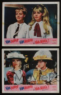 4k485 VIVA MARIA 8 LCs '66 Louis Malle, sexiest French babes Brigitte Bardot & Jeanne Moreau!