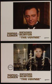 4k486 VOYAGE 8 LCs '74 Vittorio De Sica, sexy Sophia Loren, Richard Burton!