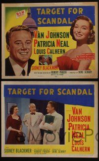 4k490 WASHINGTON STORY 8 LCs '52 great images of Van Johnson & Patricia Neal, tc art of the capitol