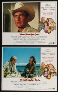 4k498 WHEN TIME RAN OUT 8 int'l LCs '80 Paul Newman, William Holden & Jacqueline Bisset!