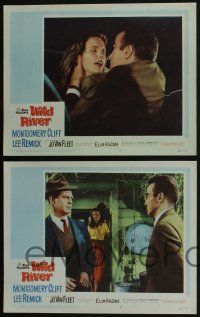 4k601 WILD RIVER 6 LCs '60 cool images of Montgomery Clift & Lee Remick, directed by Elia Kazan!