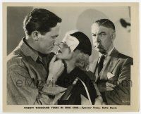 4m054 20,000 YEARS IN SING SING 8x10 still R40s Byron glares at Bette Davis & Spencer Tracy!