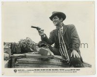 4m056 4 FOR TEXAS 8.25x10.25 still '64 close up of smiling Dean Martin pointing gun!