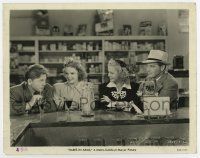 4m119 BABES IN ARMS 8x10 still '39 Judy Garland watches Mickey Rooney at soda fountain!