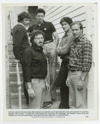4m151 BIG CHILL candid 8x10 still '83 director Kasdan, Tom Berenger, Goldblum, Kevin Kline & Hurt!
