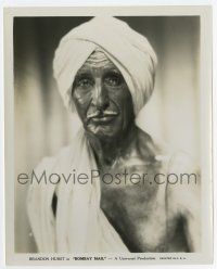 4m167 BOMBAY MAIL 8x10 still '34 great c/u of Brandon Hurst in costume as Indian man with turban!