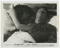 4m181 BULLITT 8x10.25 still '68 close up of Steve McQueen & sexy Jacqueline Bisset in bed!
