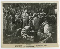 4m284 DISEMBODIED 8x10 still '57 man watches female witch doctor Allison Hayes in voodoo ritual!