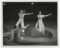 4m305 DOWN TO EARTH candid 8.25x10 still '46 Rita Hayworth, Platt & dance instructor rehearsing!