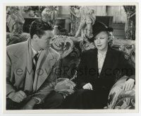 4m346 FIFTH AVENUE GIRL 8.25x10 still '39 Tim Holt sitting w/ pretty Ginger Rogers by John Miehle!