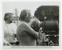 4m383 GO BETWEEN candid 8.25x10 still '71 director Joseph Losey on the set standing behind camera!