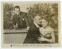 4m393 GOODBYE MY FANCY 8x10 still '51 Frank Lovejoy spies on Joan Crawford & Robert Young!