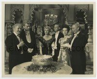 4m571 MAGNIFICENT AMBERSONS 8.25x10 still '42 Joseph Cotten, Ray Collins & others at punch bowl!