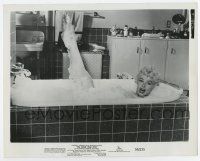 4m754 SEVEN YEAR ITCH 8x10.25 still '55 c/u of sexy naked Marilyn Monroe in bubble bath in tub!