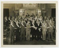 4m774 SONS OF THE DESERT 8.25x10 still '33 Laurel & Hardy taking the oath at the convention!