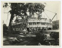 4m786 STEAMBOAT 'ROUND THE BEND candid 8x10.25 still '35 cool set reference photo of cast on boat!