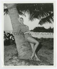 4m802 SUSAN HART 8x10 still '60s sexy portrait on the beach showing off her incredible legs!