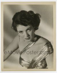 4m806 SUZAN BALL 8x10.25 still '50s wonderful close image of the sexy actress in gold dress!