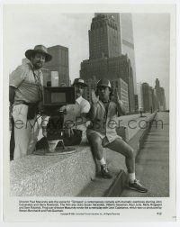 4m818 TEMPEST candid 8x10 still '82 director Paul Mazursky sets up a scene by camera!