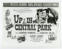 4m857 UP IN CENTRAL PARK 8.25x10 still '48 Deanna Durbin & Dick Haymes on 1/2sheet image!